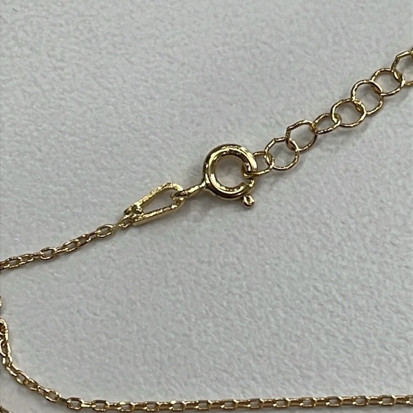 Brand New 14K Gold Plated Sterling Silver Heart Necklace Engraved Monogram "A" - Picture 13 of 16